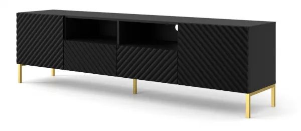 ArtBm Tv stolík SURF 200 | 2D2S Prevedenie: Biela mat / čierne nohy