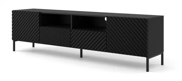 ArtBm Tv stolík SURF 200 | 2D2S Prevedenie: Biela mat / čierne nohy
