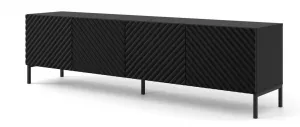 ArtBm Tv stolík SURF 200 | 4D Prevedenie: Biela mat / čierne nohy