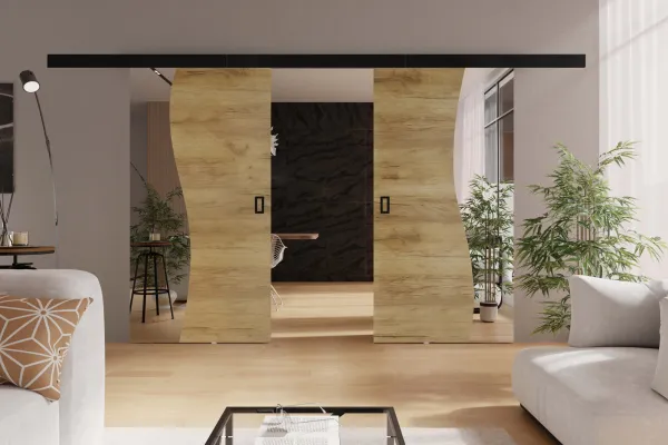 KIER Posuvné dvere FALA DUO | 152 cm Farba: Grafit