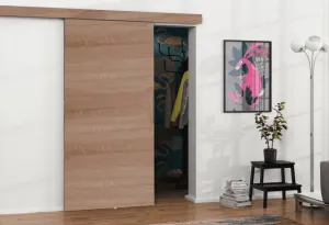 KIER Posuvné dvere MALIBU | 80 cm Farba: Biela