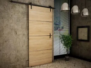 KIER Posuvné dvere RETRO PLUS | 100 cm Farba: Biela