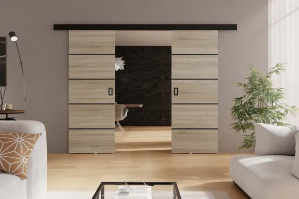 KIER Posuvné dvere WERDI DUO PLUS | 152 cm Farba: Grafit
