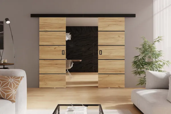 KIER Posuvné dvere WERDI DUO PLUS | 152 cm Farba: Grafit