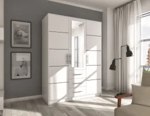 ArtStol Šatníková skriňa BALI D3 | biela