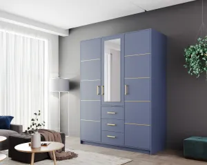 ArtStol Šatníková skriňa BALI 2 D3 | modrá