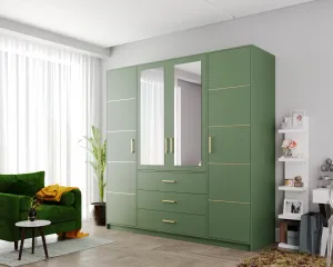 ArtStol Šatníková skriňa BALI 2 D4 | modrá