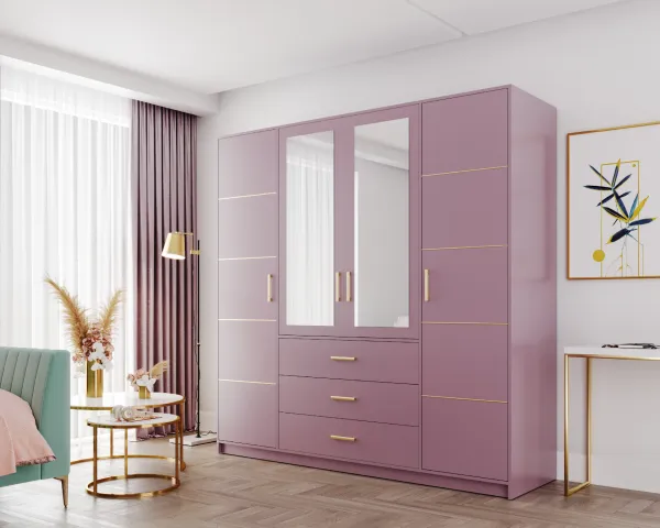 ArtStol Šatníková skriňa BALI 2 D4 | modrá