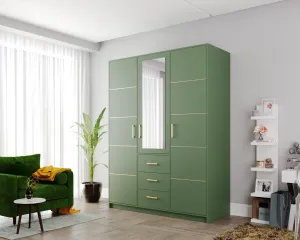 ArtStol Šatníková skriňa BALI 2 D3 | zelená