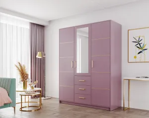 ArtStol Šatníková skriňa BALI 2 D3 | fialová