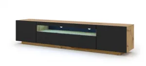 ArtBm TV stolík AURA 200 | dub artisan/čierny mat