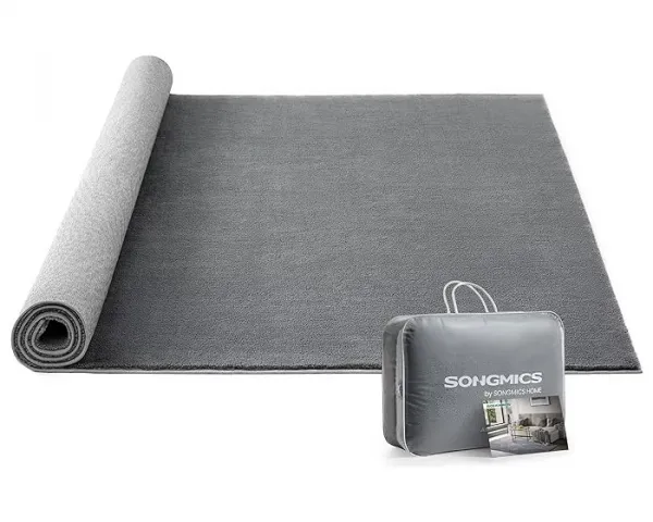 SONGMICS Protišmykový koberec DARVIN 200 x 290 cm svetlosivý