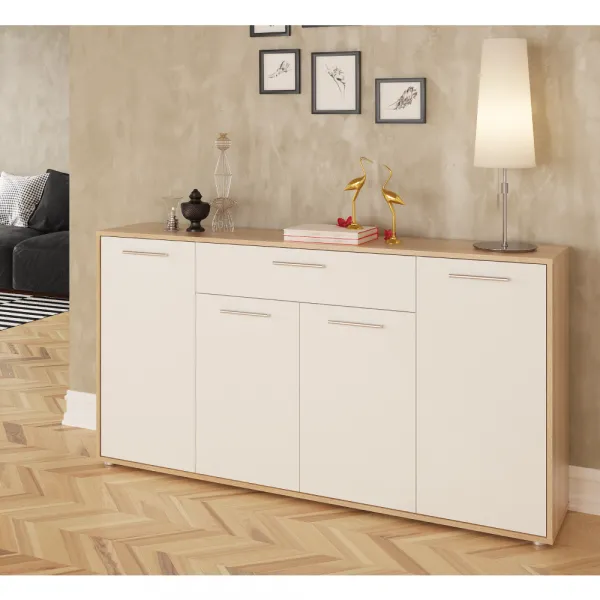 Komoda LUNIA Tempo Kondela Dub sonoma / biela