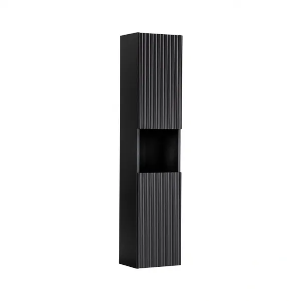 Comad Kúpeľňová zostava Nova Black so skrinkami a umývadlami 140 cm čierna/dub Evoke