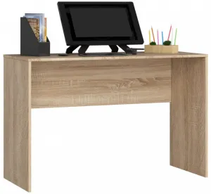 Ak furniture Rohový psací stůl B-17 s komodou dub sonoma