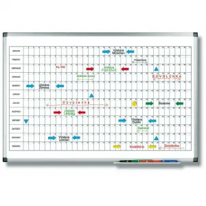 Legamaster Plánovacia tabuľa ročná PREMIUM horizontálna 60x90 cm