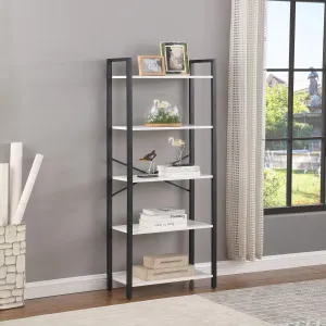 Regál Houseland Evy čierny/biely