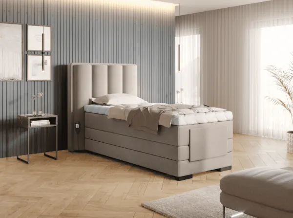ArtElta Manželská posteľ VEROS Boxspring | elektrická polohovateľná 90 x 200 cm Farba: Gojo 101