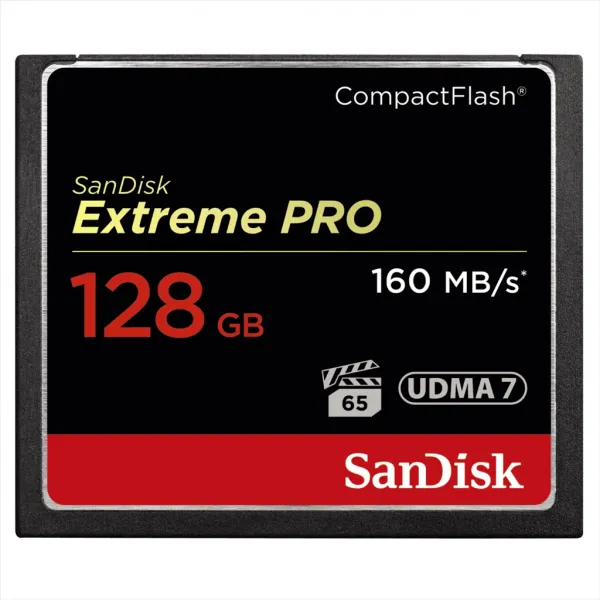 SanDisk Extreme Pro CF 128 GB 160 MB/s VPG 65, UDMA 7 85235110
