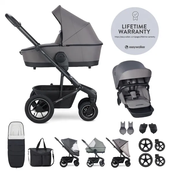 Kočík Easywalker Harvey5 Air set XXL s príslušenstvom Farba: Mineral Grey