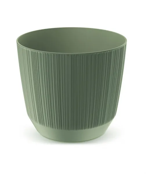 Prosperplast Kvetináč Ryfo zemito zelený, varianta 12,6 cm