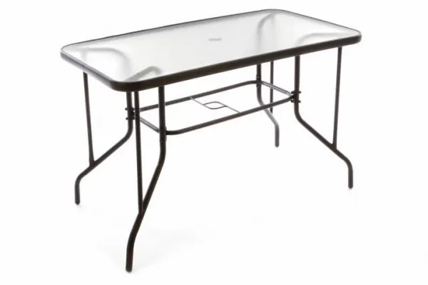 Garthen 37024 Záhradný set polyratanový 4 stoličky a sklenený stôl