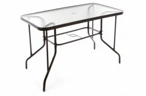 Garthen 37024 Záhradný set polyratanový 4 stoličky a sklenený stôl