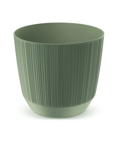 Prosperplast Kvetináč Ryfo zemito zelený, varianta 12,6 cm