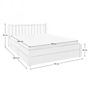 Posteľ s úložným priestorom LUSY Tempo Kondela 90 cm