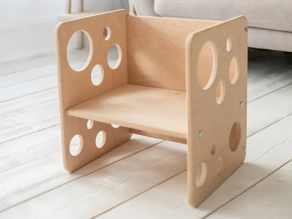 Woodisio Stolička TARA  mini / midi / maxi Farba: Prírodné drevo, Variant: Maxi