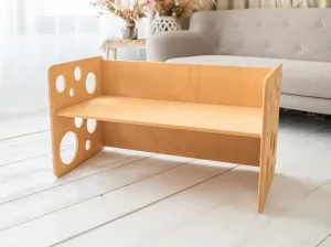 Woodisio Stolička TARA  mini / midi / maxi Farba: Prírodné drevo, Variant: Maxi