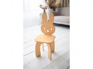 Woodisio Detská stolička Animal buk Farba: Prírodné drevo, Variant: Macko