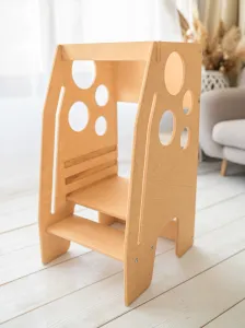 Woodisio Montessori rastúca Učiaca veža CLOE Farba: Prírodné drevo