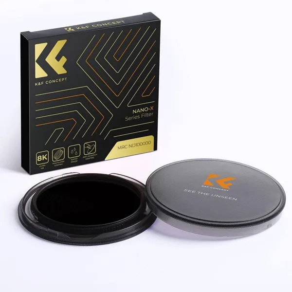 K&F Concept K&F 77mm Solar Filter ND100000,16.6-Stop Solid Neutral Density Filter Nano-X Series 32040