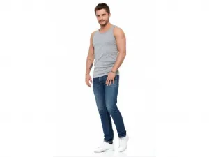 Pánske tielko biela Farba: Čierna, Veľkosť: M