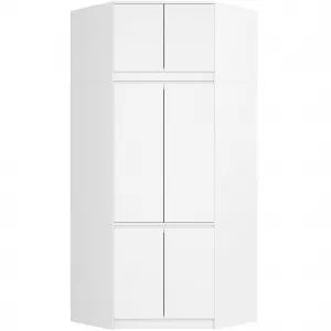 Ak furniture Nástavec na rohovou šatní skříň CLP 100 cm bílý