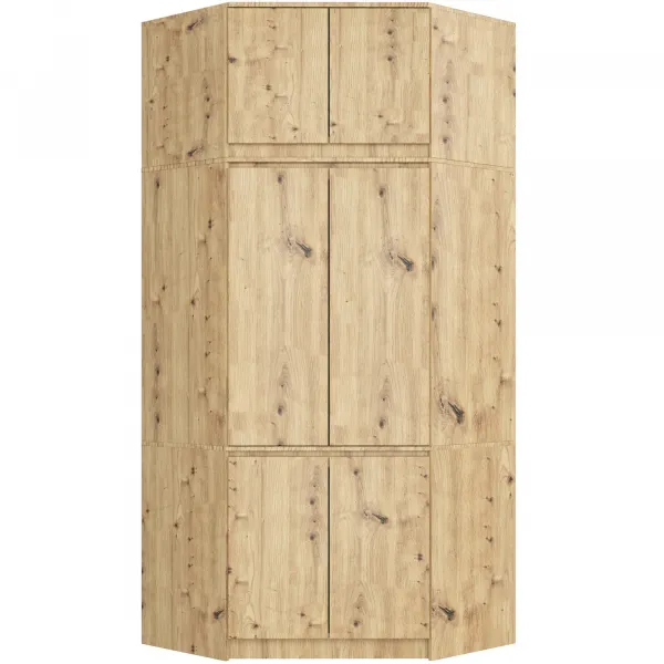 Ak furniture Nástavec na rohovou šatní skříň CLP 100 cm dub artisan
