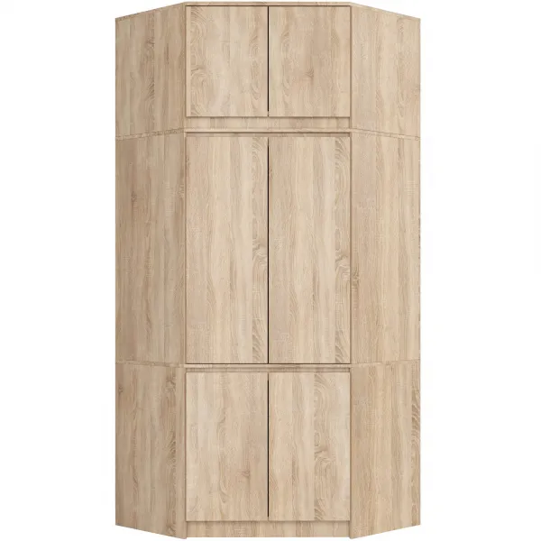 Ak furniture Nástavec na rohovou šatní skříň CLP 100 cm dub sonoma