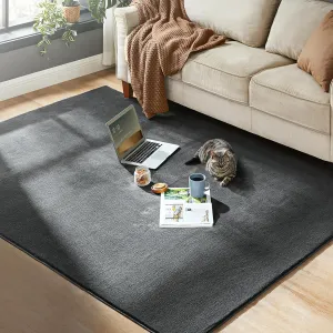 SONGMICS Protišmykový koberec DARVIN 120 x 170 cm tmavosivý