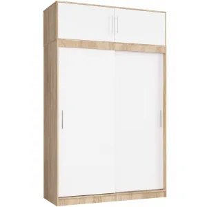 Ak furniture Nástavec na skříň CLP S150 dub sonoma/bílý