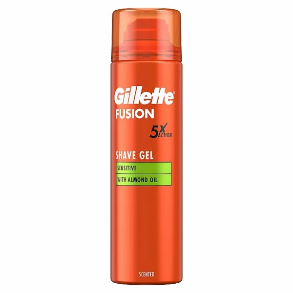 Gillette Fusion5 Ultra Sensitive gél na holenie pre citlivú pleť 200 ml