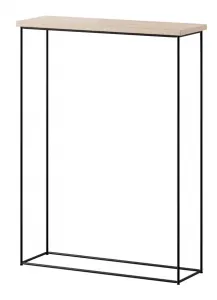 ArtAdrk Príručný stolík SILI | čierne nohy Farba: Biela