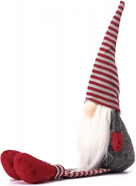 Tutumi Vianočný škriatok ELF 025 - 60 cm sivý/červený