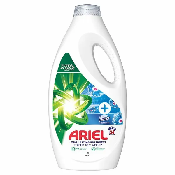 Ariel +Touch Of Lenor Fresh Air Tekutý Prací Prostriedok 1.7l, 34 praní 1ks