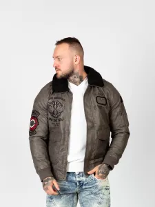 Pánska bunda CIPO & BAXX CM164 BEIGE Farba: Hnedá, Konfekčná veľkosť: M