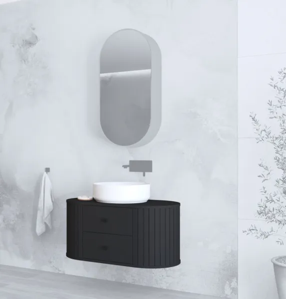 HALMAR Závěsná skříňka pod umyvadlo Venezia 2S 95,4 cm černá