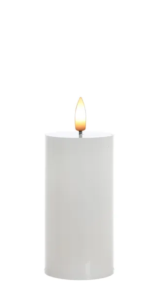 Mondex LED sviečka IDALIA 13 cm biela