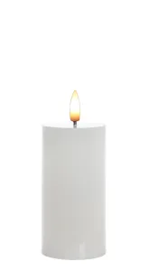 Mondex LED sviečka IDALIA 13 cm biela