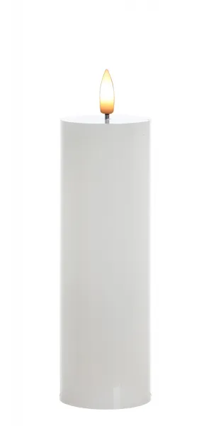 Mondex LED sviečka IDALIA 18 cm biela