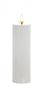 Mondex LED sviečka IDALIA 18 cm biela